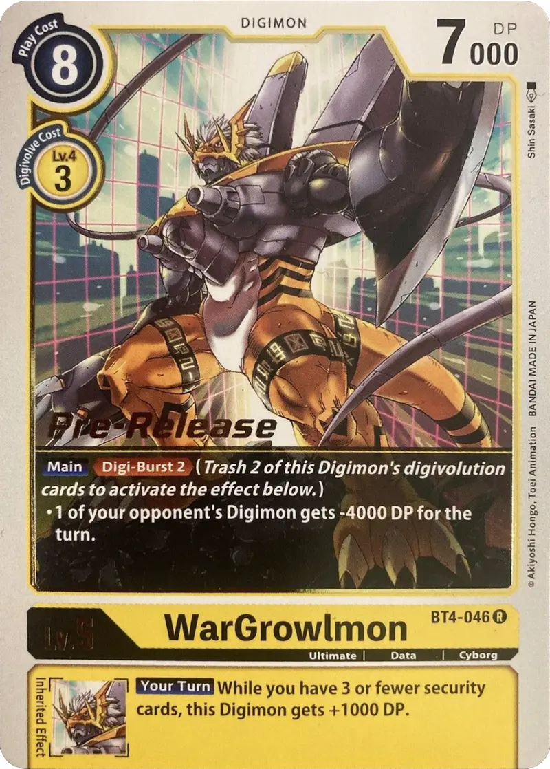 Wargrowlmon [Bt4-046] [Great Legend Pre-Release Promos] 1