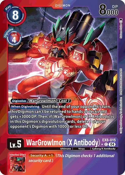 Wargrowlmon [Ex8-015] (X Antibody) (Limited Foil) [Chain Of Liberation] 1