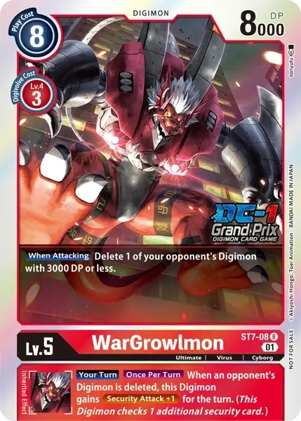 Wargrowlmon [St7-08] (Dc-1 2022 Stamped) [Starter Deck: Gallantmon Promos] 1