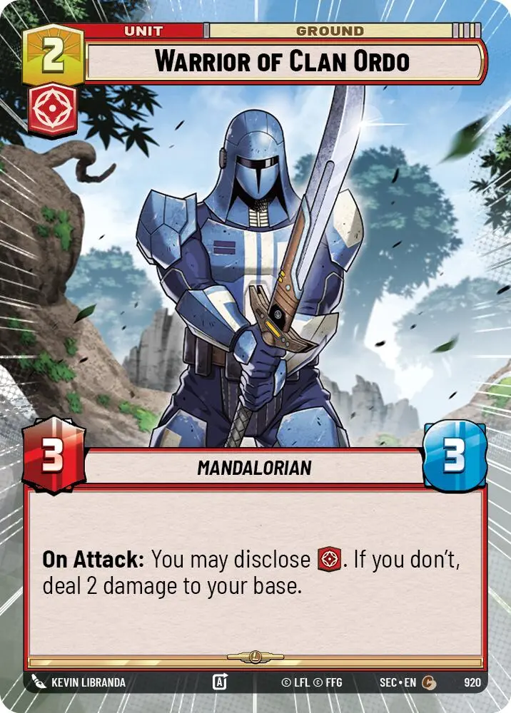 Warrior Of Clan Ordo (920) (Hyperspace Foil) (920) [Secrets Of Power] 1