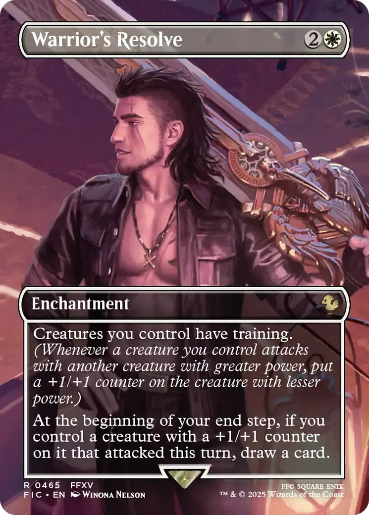 Warrior's Resolve (Borderless) [Final Fantasy Commander] 1
