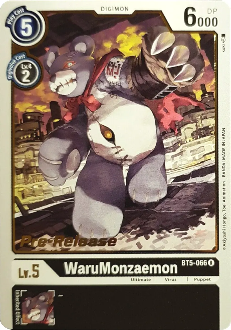 Warumonzaemon [Bt5-066] [Battle Of Omni Pre-Release Promos] 1