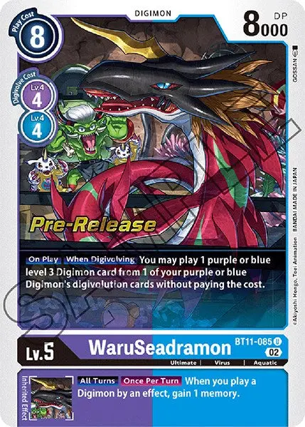 Waruseadramon [Bt11-085] [Dimensional Phase Pre-Release Promos] 1