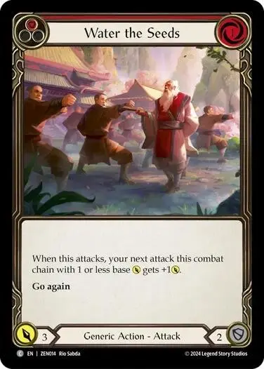 Water The Seeds (Red) [Zen014] (Part The Mistveil Zen Blitz Deck) 1