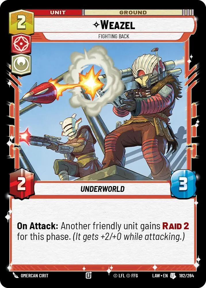 Weazel - Fighting Back (182/264) (182/264) [A Lawless Time] 1