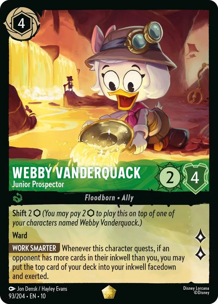 Webby Vanderquack - Junior Prospector (93/204) [Whispers In The Well] 1