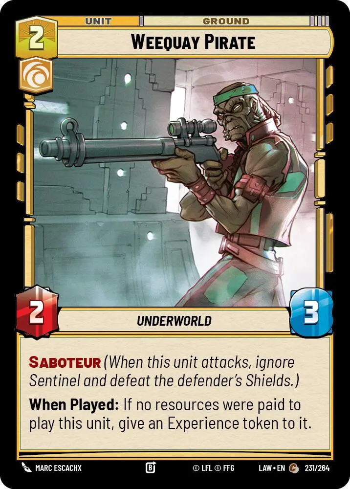 Weequay Pirate (231/264) (231/264) [A Lawless Time] 1