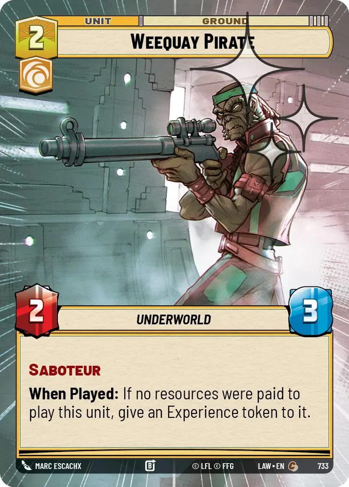Weequay Pirate (733) (Hyperspace Foil) (733) [A Lawless Time] 1
