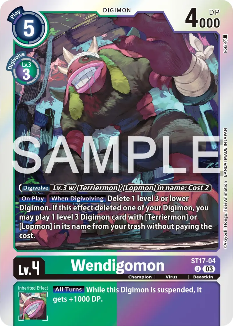 Wendigomon [St17-04] [Starter Deck: Double Typhoon Advanced Deck Set] 1