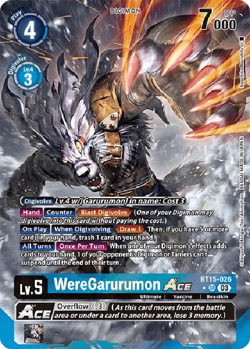 Weregarurumon Ace [Bt15-026] (Alternate Art) [Exceed Apocalypse] 1