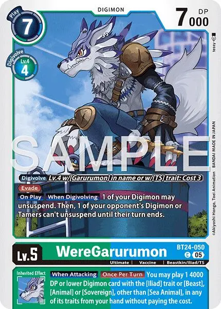 Weregarurumon [Bt24-050] [Time Stranger] 1