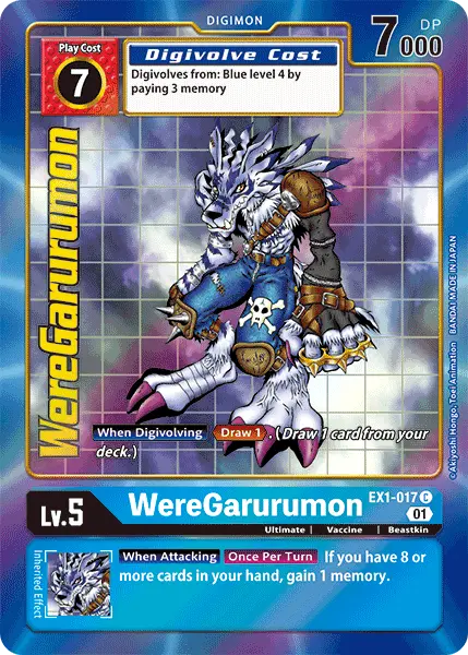 Weregarurumon [Ex1-017] (Alternate Art) [Classic Collection] 1