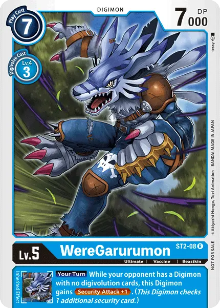 Weregarurumon [St2-08] (Tamer Party) [Starter Deck: Cocytus Blue Promos] 1