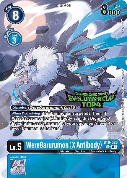Weregarurumon (X Antibody) [Bt9-028] (2024 Evolution Cup Top 4) [X Record Promos] 1