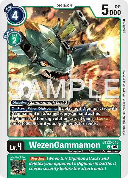 Wezengammamon [Bt22-045] [Cyber Eden] 1