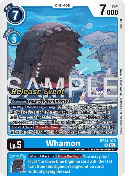 Whamon [Bt24-029] [Time Stranger Release Events Cards] 1