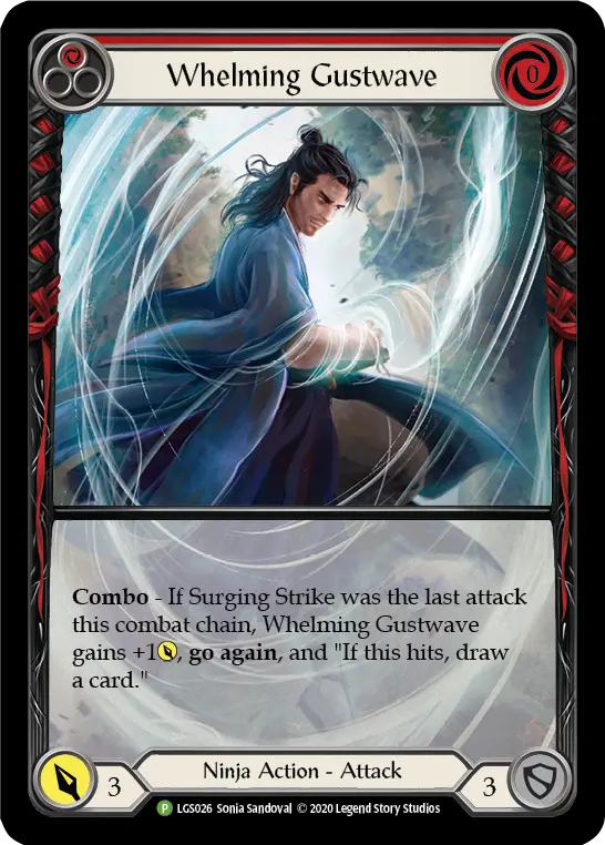 Whelming Gustwave (Red) [Lgs026] (Promo)  Rainbow Foil 1