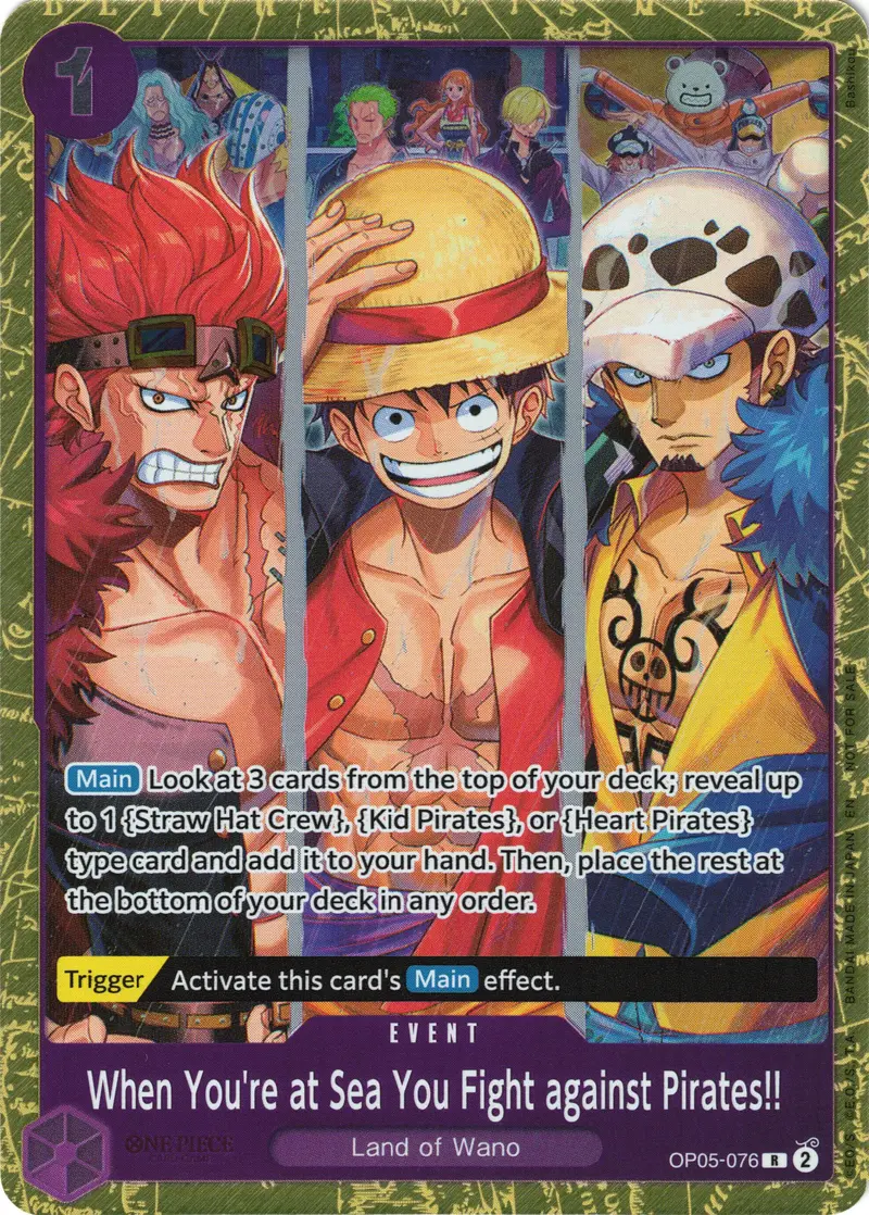 When You're At Sea You Fight Against Pirates!! (2025 Pirates League Finals Textured Foil) [One Piece Promotion Cards] 1