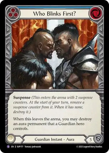 Who Blinks First? [Sup177] (Super Slam)  Rainbow Foil 1