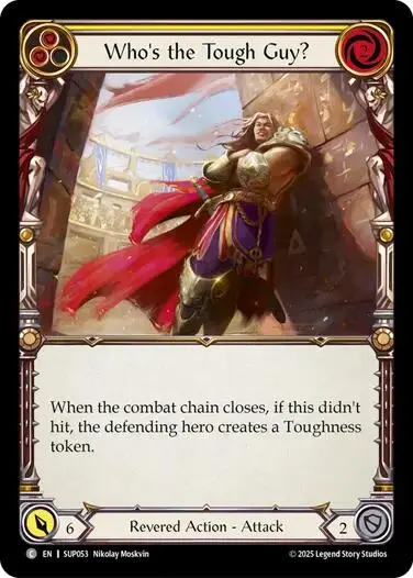Who's The Tough Guy? (Yellow) [Sup053] (Super Slam)  Rainbow Foil 1