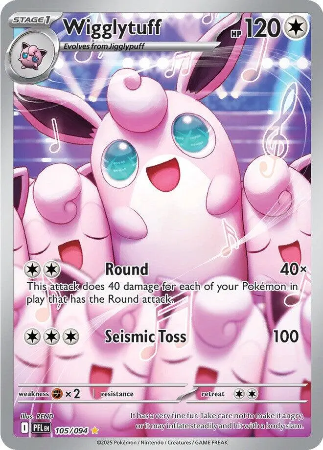 Wigglytuff (105/094) [Mega Evolution: Phantasmal Flames] 1