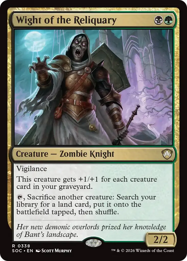 Wight Of The Reliquary [Secrets Of Strixhaven Commander] 1