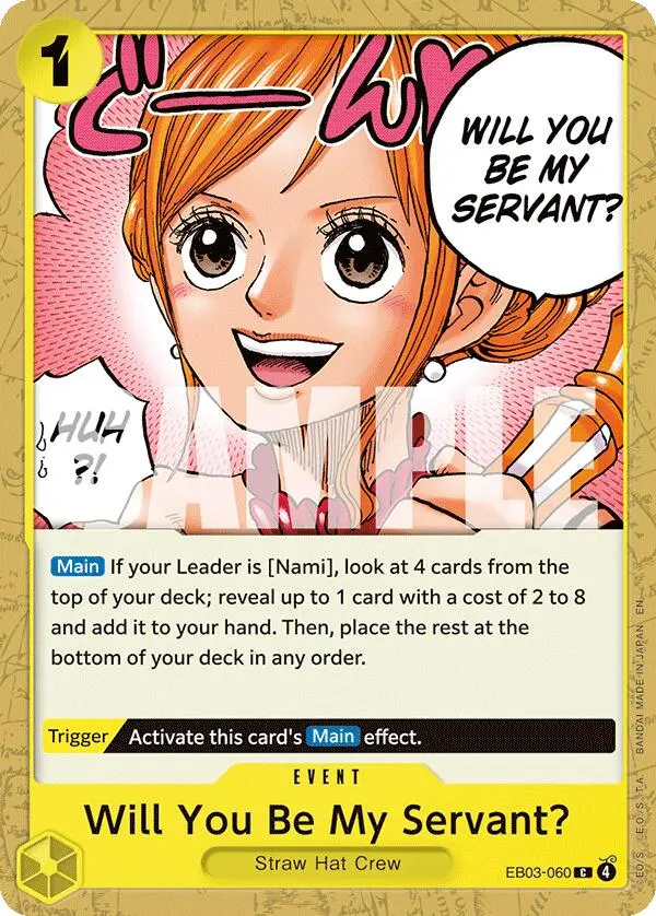 Will You Be My Servant? [Extra Booster: One Piece Heroines Edition] 1