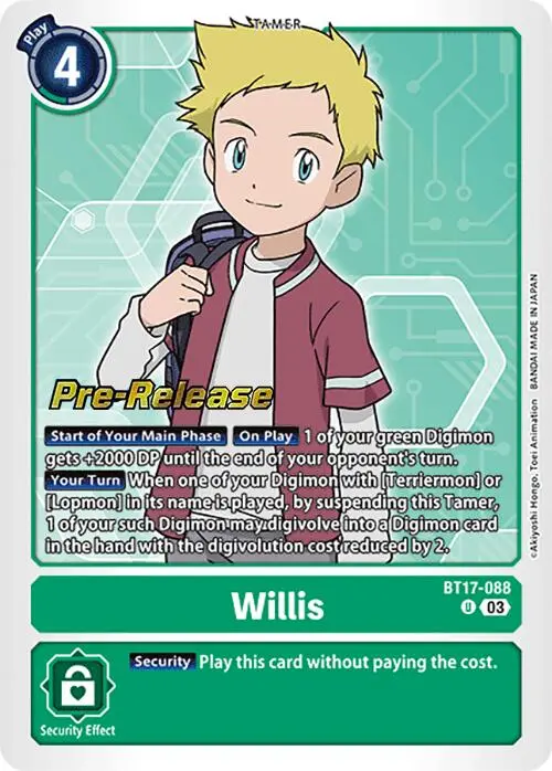 Willis [Bt17-088] [Secret Crisis Pre-Release Cards] 1