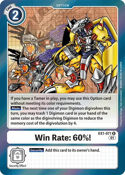 Win Rate: 60%! [Ex1-071] [Classic Collection] 1