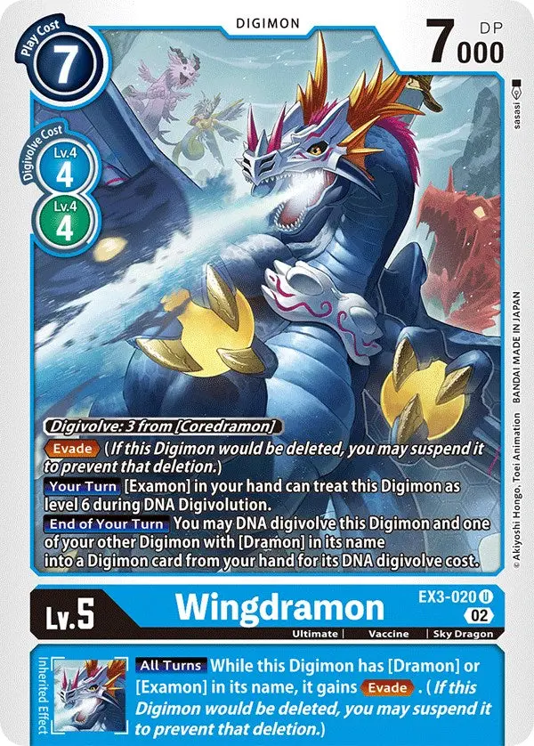 Wingdramon [Ex3-020] [Draconic Roar] 1