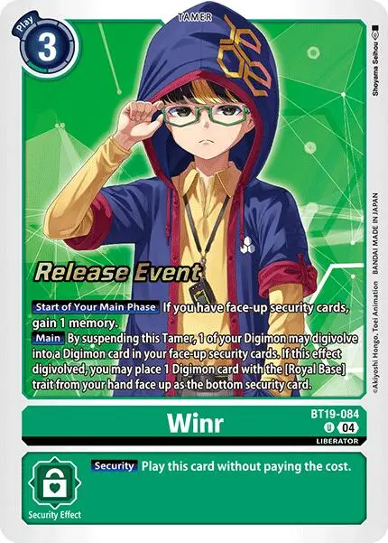 Winr [Bt19-084] [Release Special Booster Ver.2.0 Promos] 1