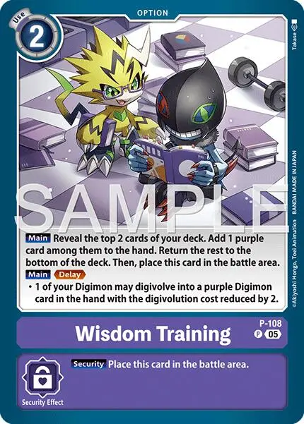 Wisdom Training [P-108] (Reprint) [Advanced Booster Digimon Generation] 1