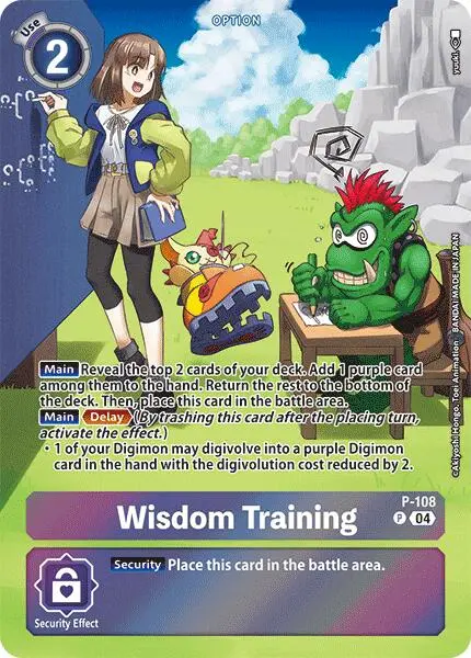 Wisdom Training [P-108] (Starter Deck 19 Exclusive) [Starter Deck: Fable Waltz Promos] 1