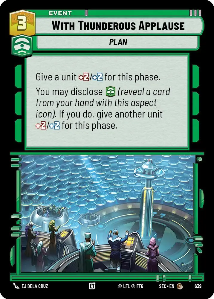 With Thunderous Applause (639) (Foil) (639) [Secrets Of Power] 1
