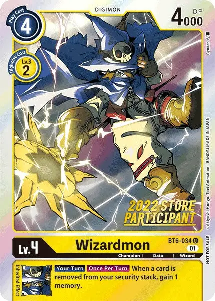 Wizardmon [Bt6-034] (2022 Store Participant) [Double Diamond Promos] 1