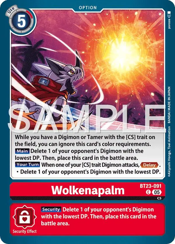 Wolkenapalm [Bt23-091] [Hackers' Slumber] 1