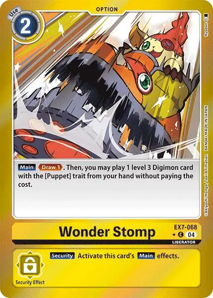 Wonder Stomp [Ex7-068] (Foil) [Digimon Liberator] 1