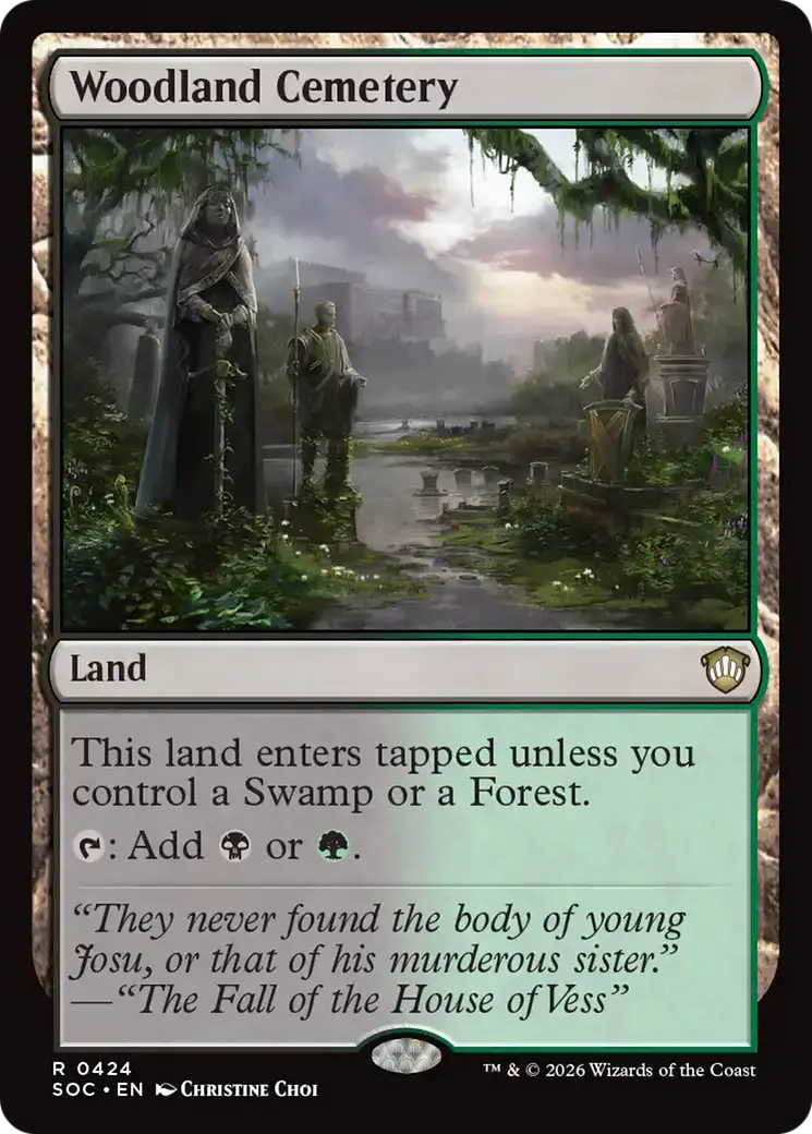 Woodland Cemetery [Secrets Of Strixhaven Commander] 1