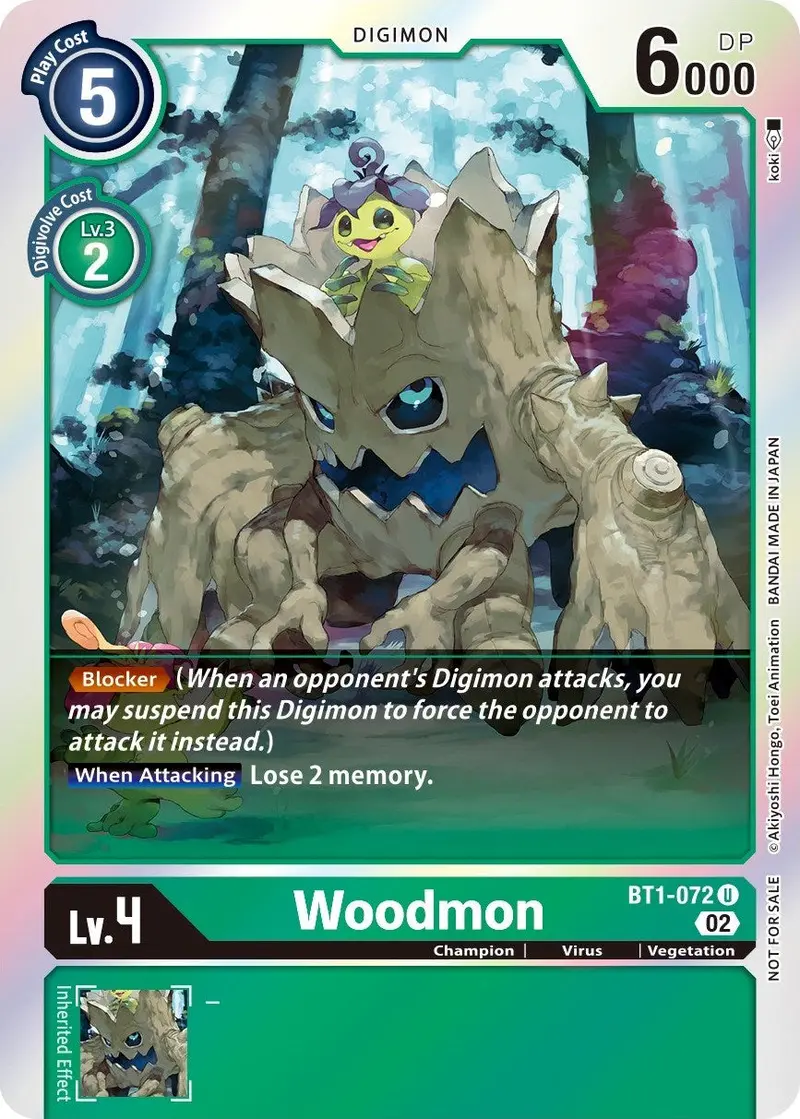 Woodmon [Bt1-072] (Official Tournament Pack Vol. 6) [Release Special Booster Promos] 1