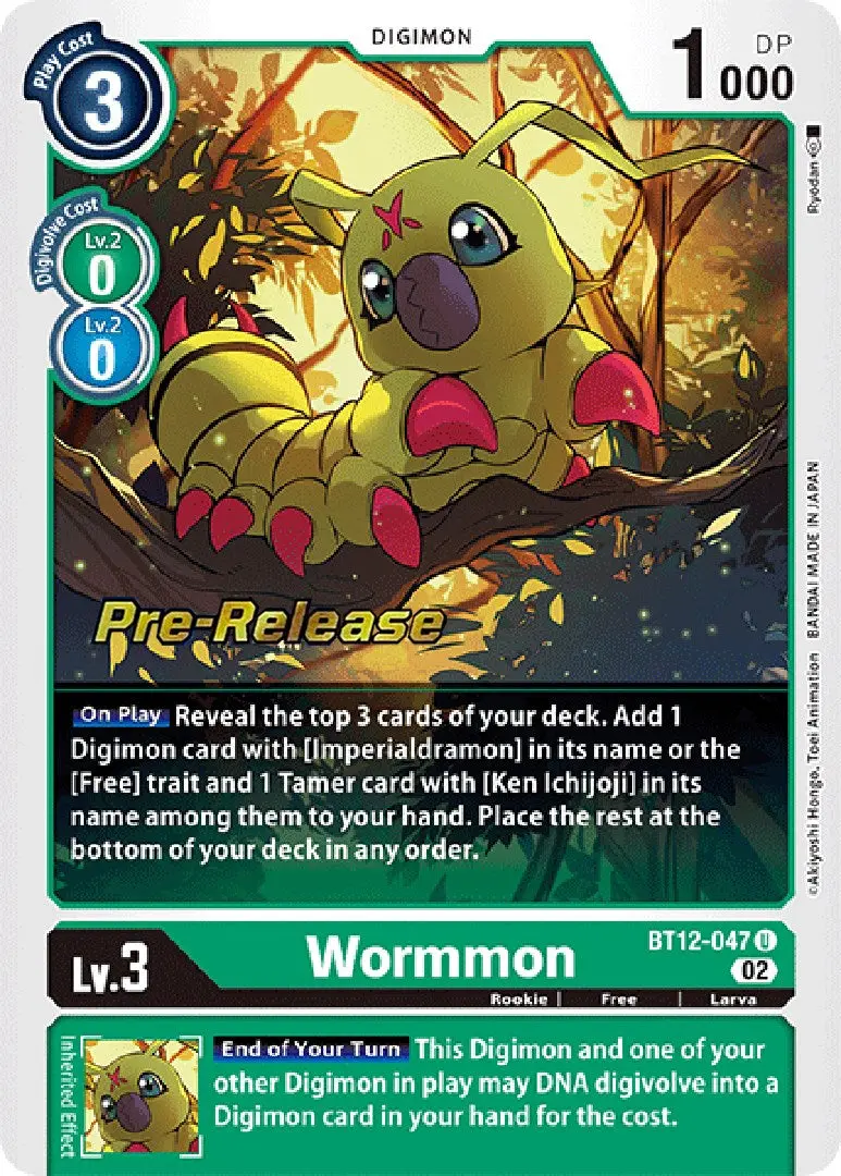 Wormmon [Bt12-047] [Across Time Pre-Release Cards] 1