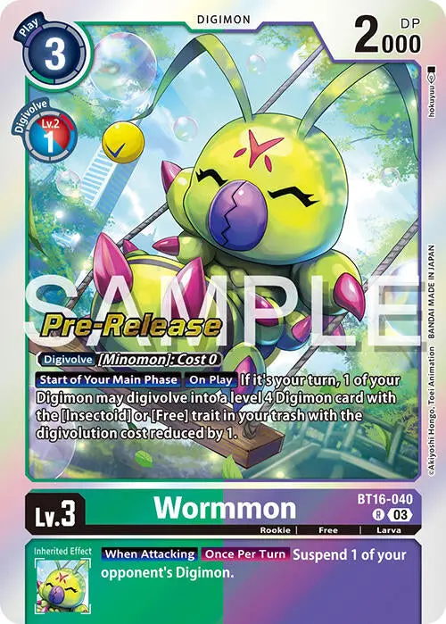 Wormmon [Bt16-040] [Beginning Observer Pre-Release Promos] 1