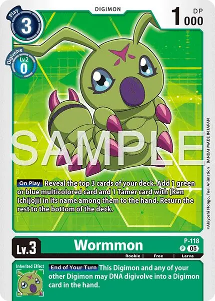 Wormmon [P-118] - P-118 (Reprint) [Advanced Booster Digimon Generation] 1