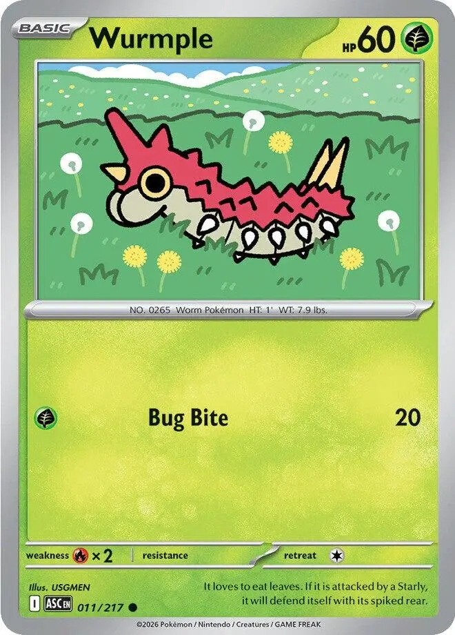 Wurmple (011/217) [Mega Evolution: Ascended Heroes] 1