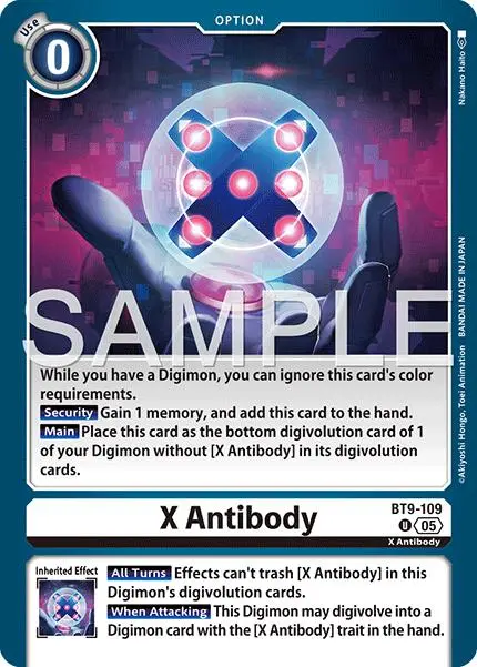 X Antibody [Bt9-109] (Reprint) [Advanced Booster Digimon Generation] 1