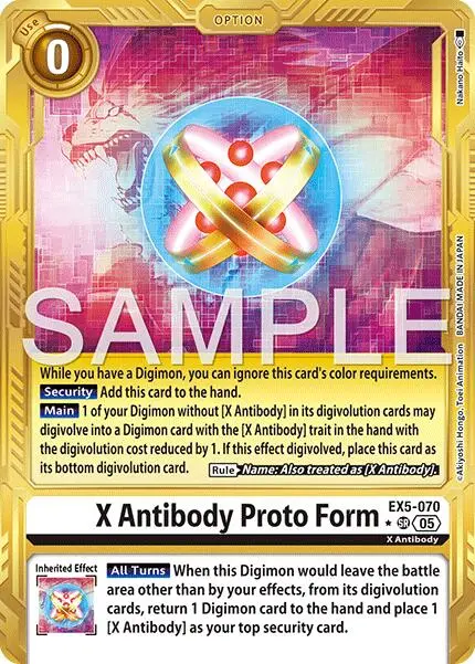 X Antibody Proto Form [Ex5-070] (Alternate Art) [Advanced Booster Digimon Generation] 1