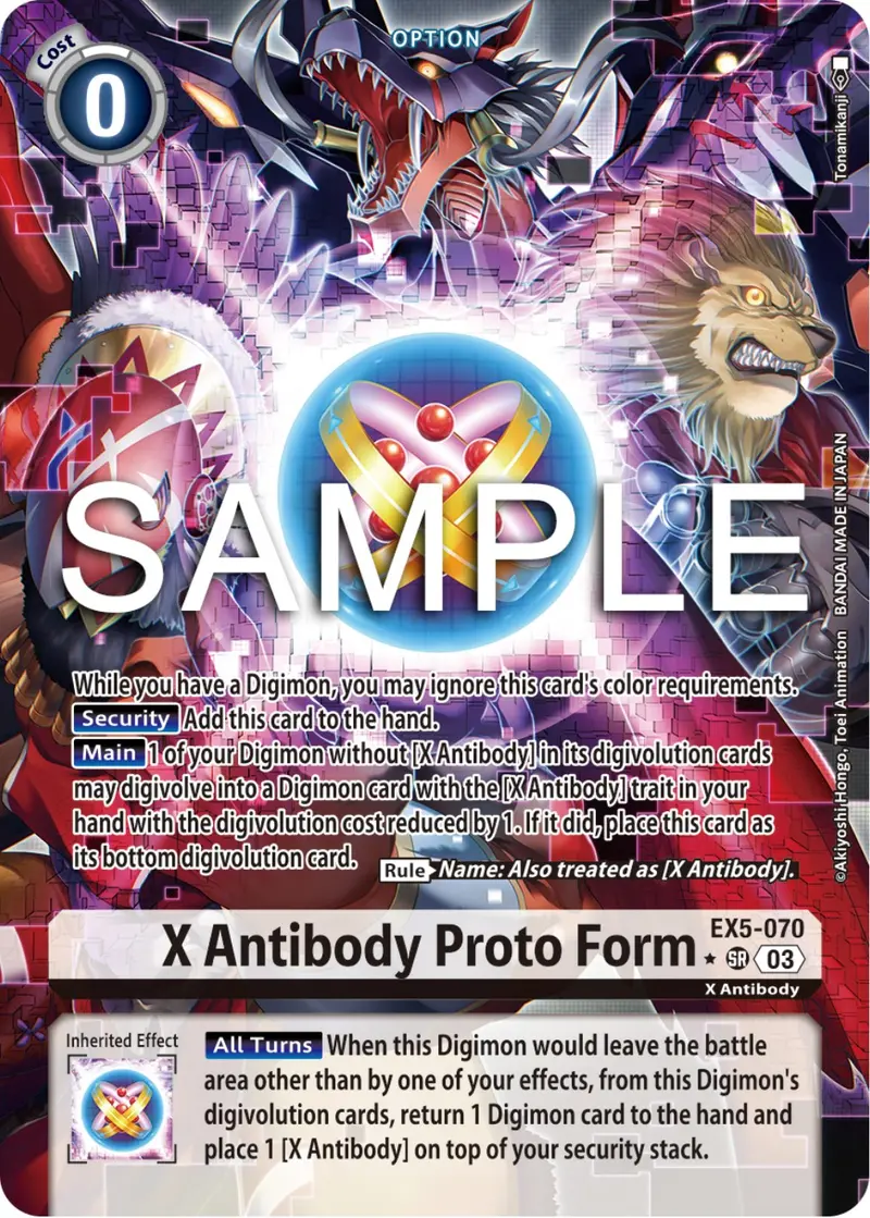 X Antibody Proto Form [Ex5-070] (Alternate Art) [Animal Colosseum] 1