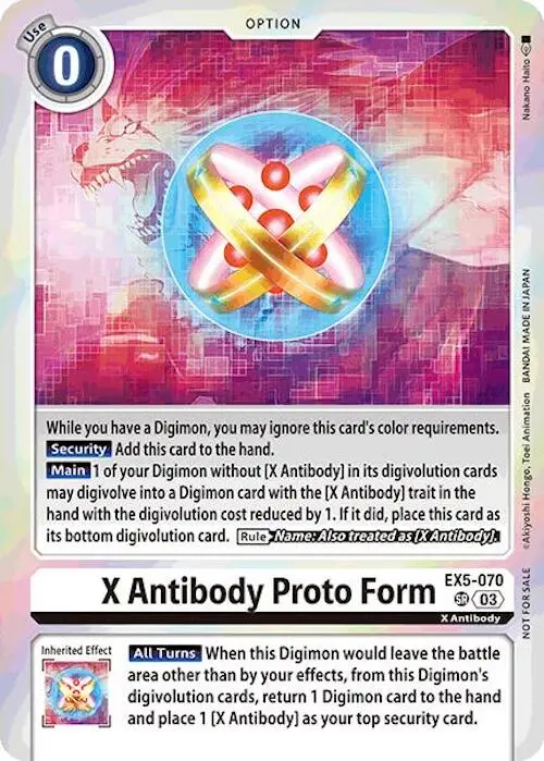 X Antibody Proto Form [Ex5-070] (Event Pack 7) [Animal Colosseum] 1