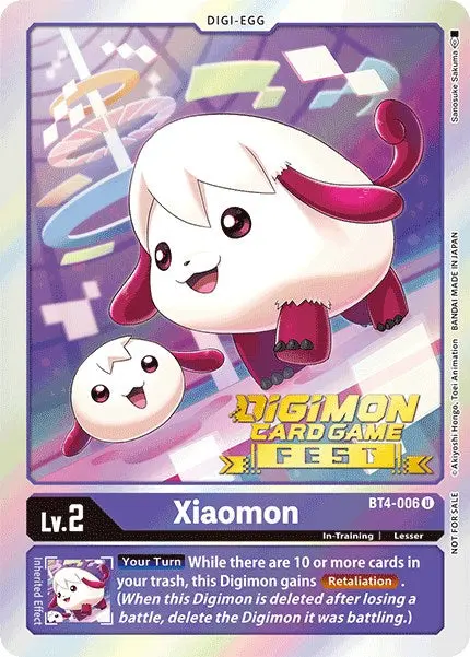 Xiaomon [Bt4-006] (Digimon Card Game Fest 2022) [Great Legend Promos] 1