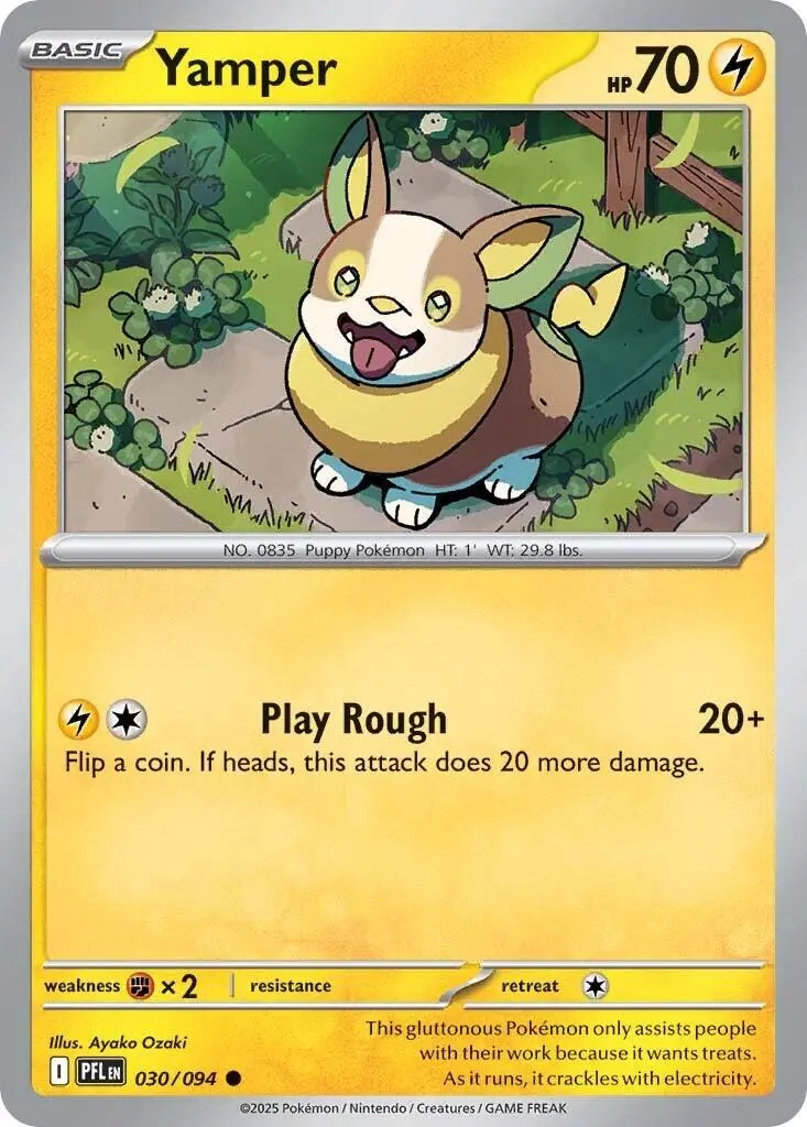 Yamper (030/094) [Mega Evolution: Phantasmal Flames] 1