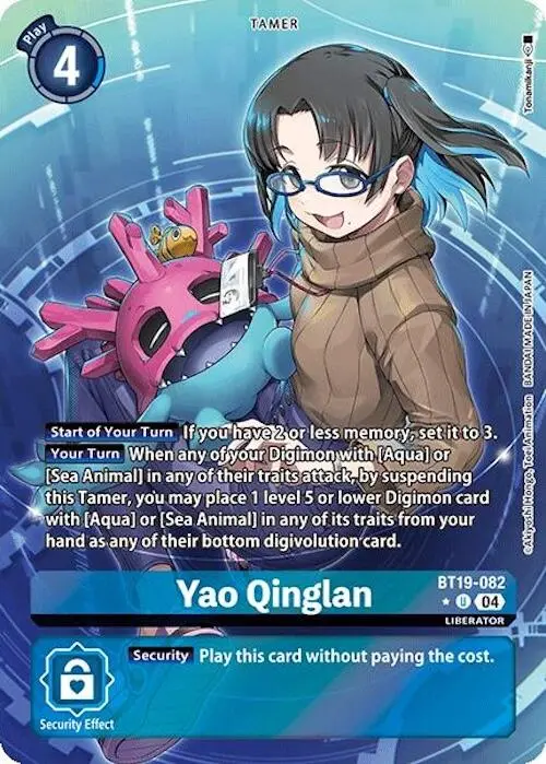 Yao Qinglan [Bt19-082] (Alternate Art) [Release Special Booster Ver.2.0] 1